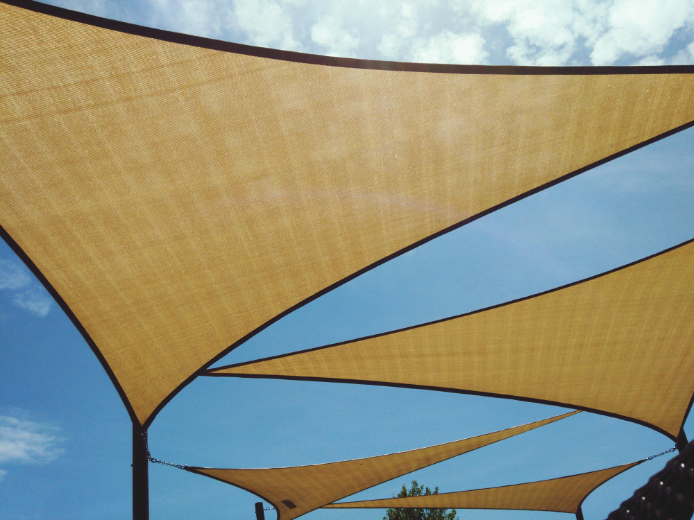 voile d'ombrage triangulaire