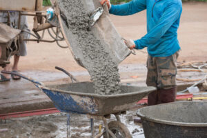 Le dosage béton 350 kg avec mélange sable gravier