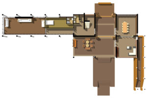 Plan d’une maison en L