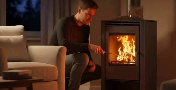 entretenir le feu d'un un poêle à pellets