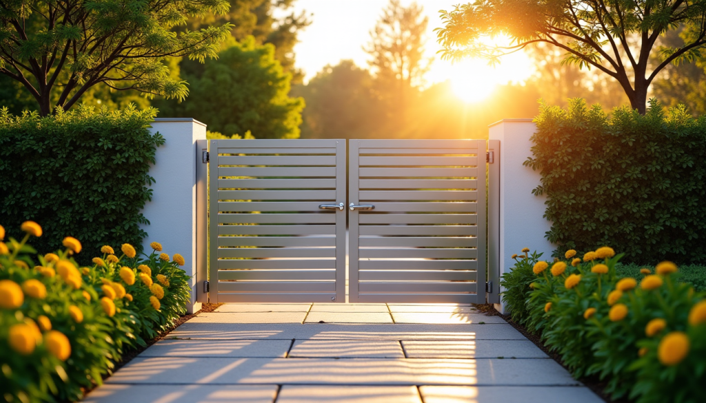 Sécurité renforcée : un atout majeur du portillon en aluminium