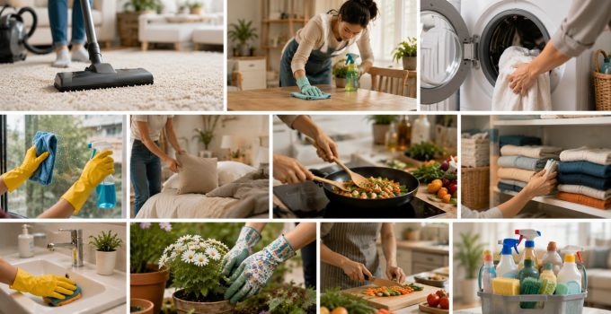 taches ménagères que les Français délèguent le plus