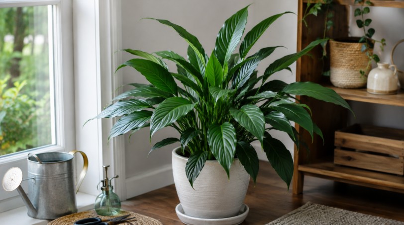 Un spathiphyllum qui ne fleurit pas