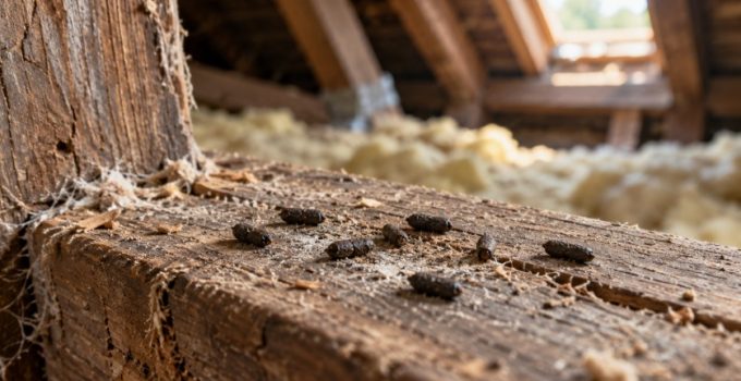 Crottes de loir dans les combles